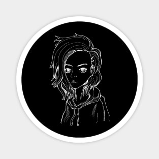 Portrait line art Magnet